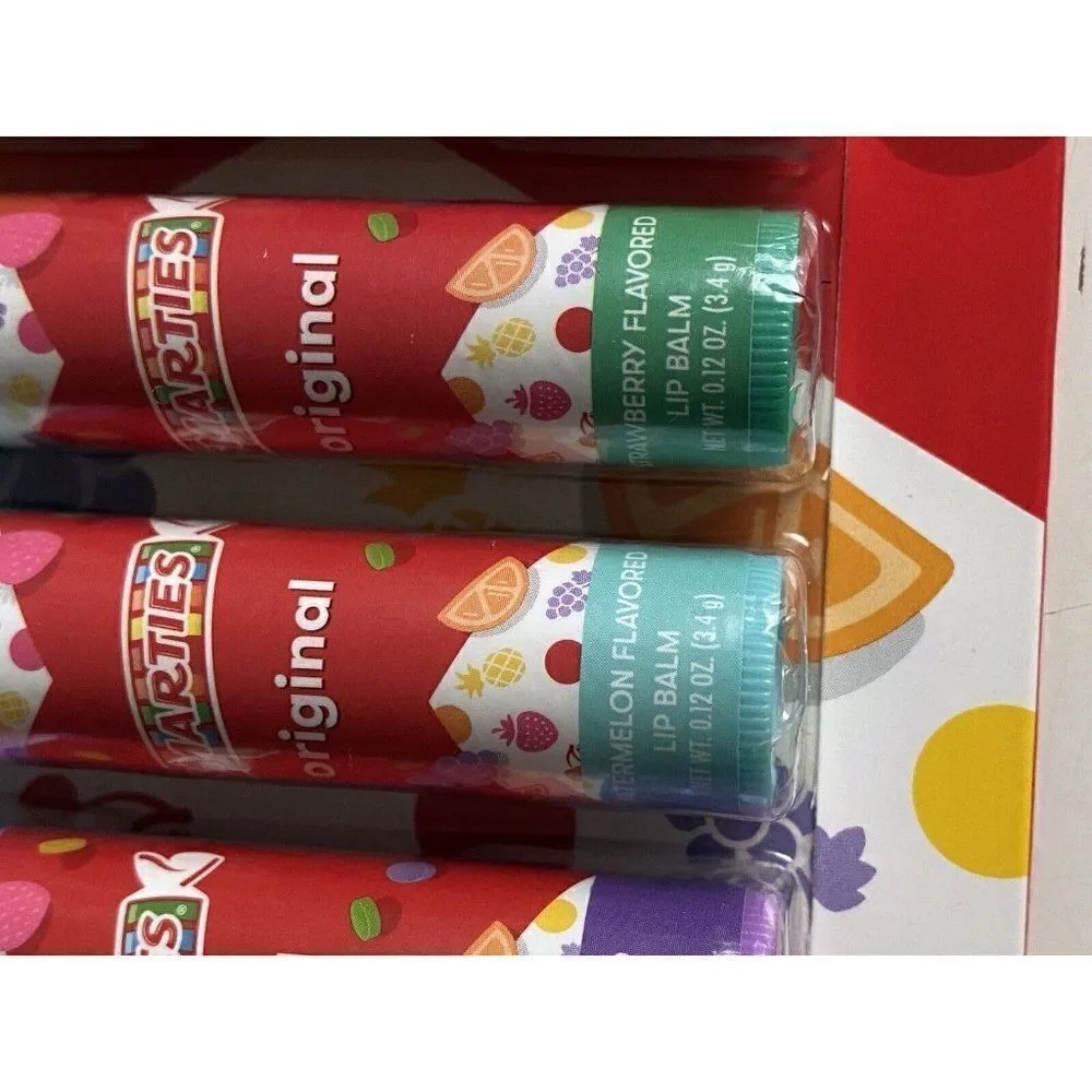 8 Pack TASTE BEAUTY  SMARTIES FLAVORED Lip‎ Balms Assorted Fruit Flavors NEW